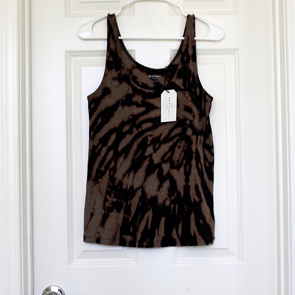 Handmade tie dye ribbed knit tank top by Hue Revival - Picture 1 of 9